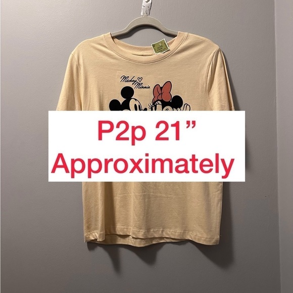 Mickey Minnie Disney tee tack sleeve new tag medium - Picture 2 of 8